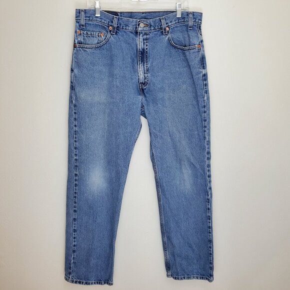 Levi's 505 Regular Fit Straight Leg Y2K medium wash jeans - Picture 10 of 10